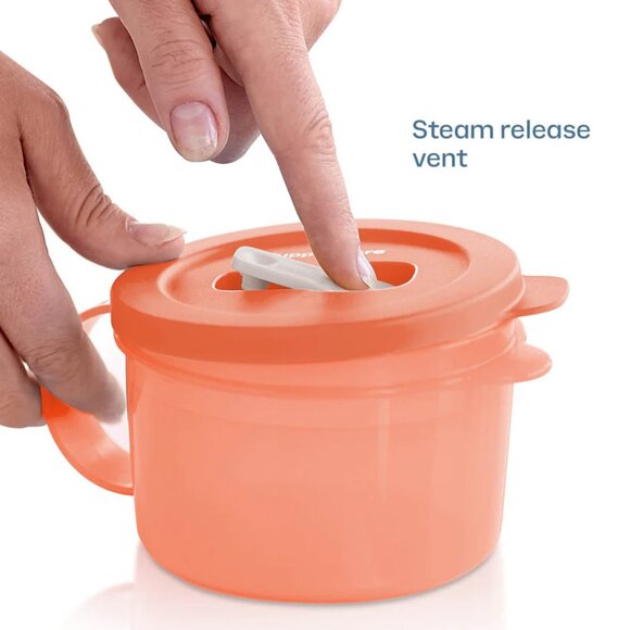 Tupperware 2-Pack Microwave Soup Mugs – Leakproof, Vented, & Stain-Resistant - Picture 4 of 8